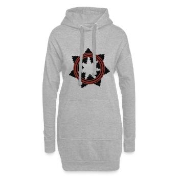 Navajo Ureinwohner Amerikas Hochzeitskorb - Hoodie-Kleid - Grau meliert - Vorne