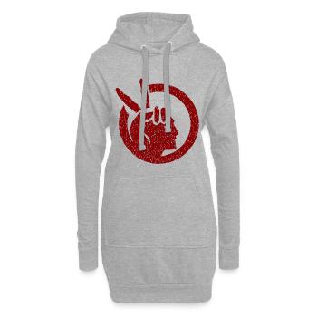 Drapeau de l’American Indian Movement - Sweat-shirt à capuche long Femme - gris chiné - Devant