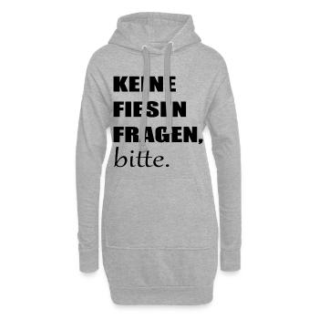 FIESE FRAGEN PRÜFUNG - TEST ABSCHLUSSFRAGEN - Hoodie-Kleid - Grau meliert - Vorne