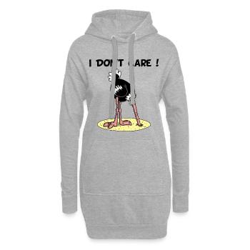 Strauß - Hoodie-Kleid - Grau meliert - Vorne