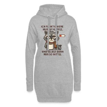 Läuft... also mehr so kriecht. - Hoodie-Kleid - Grau meliert - Vorne