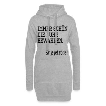 IRONIE RUHE BEWAHREN - Hoodie-Kleid - Grau meliert - Vorne