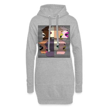 AUFSCHREI FRAUEN STIMMEN DEMOKRATIE - Hoodie-Kleid - Grau meliert - Vorne