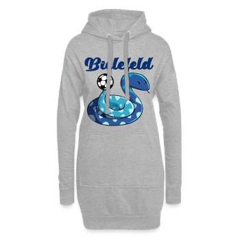 KINDER FUßBALL SCHLANGE BIELEFELD - Hoodie-Kleid - Grau meliert - Vorne