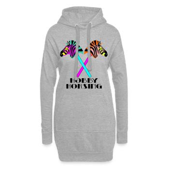 HOBBY HORSING 80's STECKENPFERDE - Hoodie-Kleid - Grau meliert - Vorne