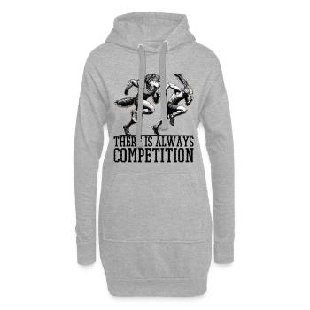 Concours Lièvre et Loup Concours Cadeau - Sweat-shirt à capuche long Femme - gris chiné - Devant