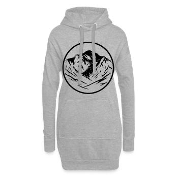 Mont Blanc - Hoodie-Kleid - Grau meliert - Vorne