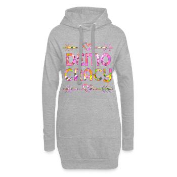 PFLANZEN INKLUSION DEMOKRATIE - Hoodie-Kleid - Grau meliert - Vorne
