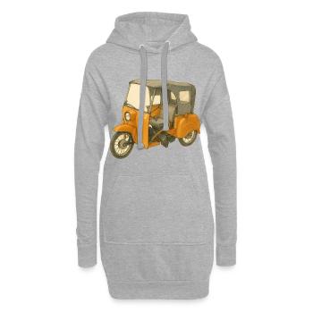 Krause Duo als Comic - Hoodie-Kleid - Grau meliert - Vorne