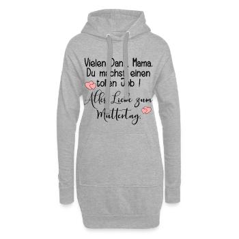 ALLES LIEBE ZUM MUTTERTAG - MAMA KOMPLIMENTE - Hoodie-Kleid - Grau meliert - Vorne