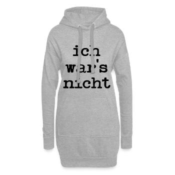 UNSCHULDIG LUSTIGE SPRÜCHE UNSCHULD - Hoodie-Kleid - Grau meliert - Vorne