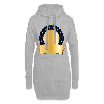 CONCEVEZ VOTRE PROPRE PRIX - Sweat-shirt à capuche long Femme - gris chiné - Devant