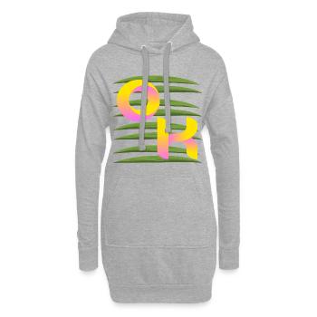SOMMER PALMEN OK - Hoodie-Kleid - Grau meliert - Vorne