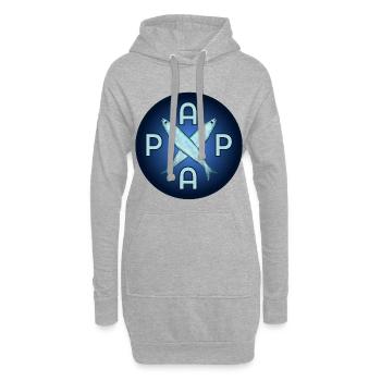VATERTAG PAPA ANGLER FISCHE - Hoodie-Kleid - Grau meliert - Vorne