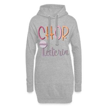CHOR LEITUNG SINGEN CHORLEITERIN - Hoodie-Kleid - Grau meliert - Vorne