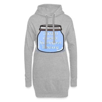 SAUERTEIG BROT BACKEN BEZIEHUNG - Hoodie-Kleid - Grau meliert - Vorne