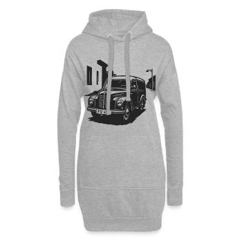 Kult auf Rädern - Hoodie-Kleid - Grau meliert - Vorne