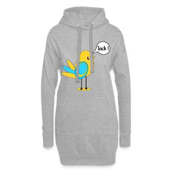 SCHWEDISCH DANKE SCHWEDEN - Hoodie-Kleid - Grau meliert - Vorne