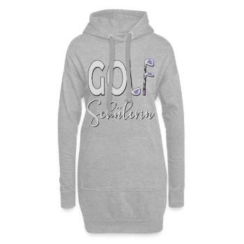 GOLFSCHÜLERIN GOLFSPORT ANFÄNGERIN - Hoodie-Kleid - Grau meliert - Vorne