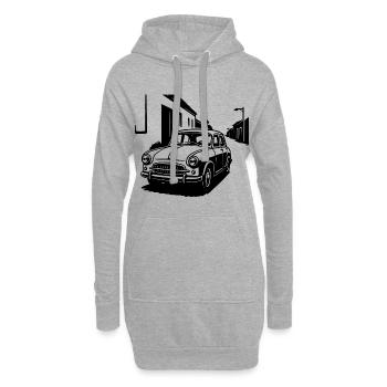 Wirtschaftswunder-Klassiker - Hoodie-Kleid - Grau meliert - Vorne