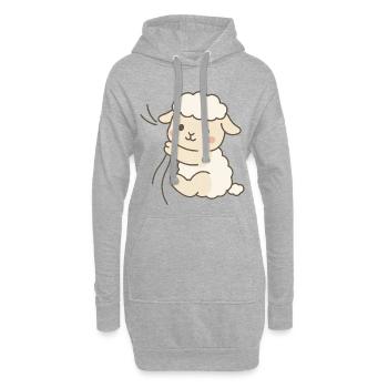 Cuddle Lamb Love - Hoodie-Kleid - Grau meliert - Vorne