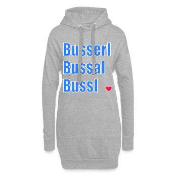 BAYERN BAYERISCH KÜSSEN FLIRTEN - Hoodie-Kleid - Grau meliert - Vorne