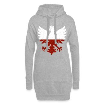 Poland Polska Eagle Flag Flag Epic Gift - Hoodie Dress - heather grey - Front