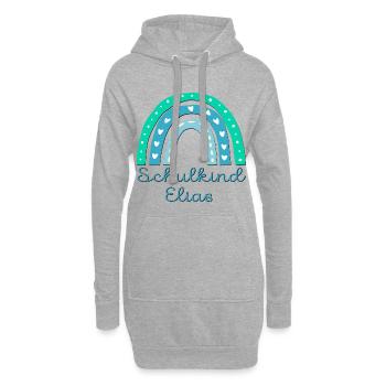 SCHULANFANG SCHULKIND ELIAS - Hoodie-Kleid - Grau meliert - Vorne