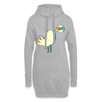 FESTIVAL DE MUSIQUE ÉLECTRONIQUE VOGEL EDM - Sweat-shirt à capuche long Femme - gris chiné - Devant