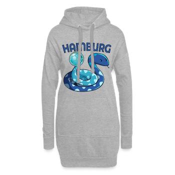 HANDBALL HAMBURG SCHLANGE - Hoodie-Kleid - Grau meliert - Vorne