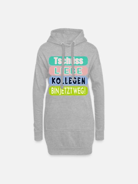 LETZTER ARBEITSTAG - ABSCHIED KOLLEGEN - Hoodie-Kleid - Grau meliert