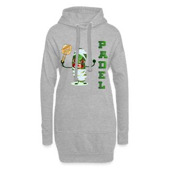 HALLOWEEN CORNICHON CORNICHON PADEL - Sweat-shirt à capuche long Femme - gris chiné - Devant