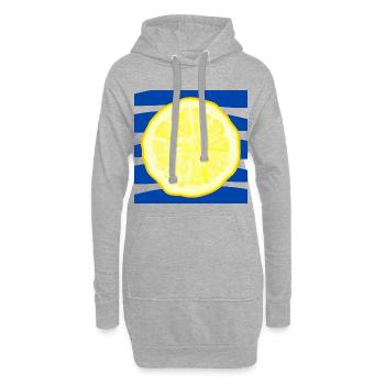 SOMMER FRÜCHTE ZITRONEN MEER - Hoodie-Kleid - Grau meliert - Vorne