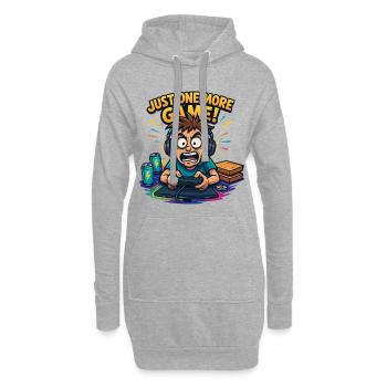 Gamerlife Shirt – Plus qu’un jeu ! - Sweat-shirt à capuche long Femme - gris chiné - Devant