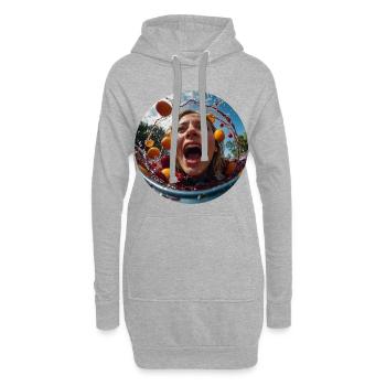 Malle Poolparty - Hoodie-Kleid - Grau meliert - Vorne