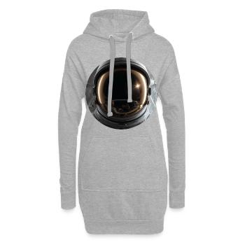 Weltraum-Astronauten Design - Hoodie-Kleid - Grau meliert - Vorne