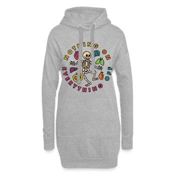Nothing on, everyting off - Hoodie Dress - heather grey - Front