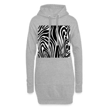 Diamant de passage piéton - Sweat-shirt à capuche long Femme - gris chiné - Devant