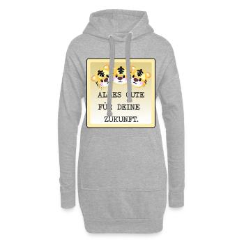 ABSCHIED TEAM TIGER - Hoodie-Kleid - Grau meliert - Vorne