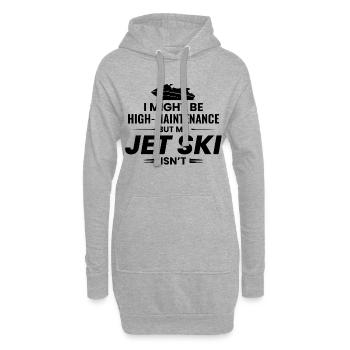 Jetski für Liebhaber von Wassersport im Sommer - Hoodie-Kleid - Grau meliert - Vorne