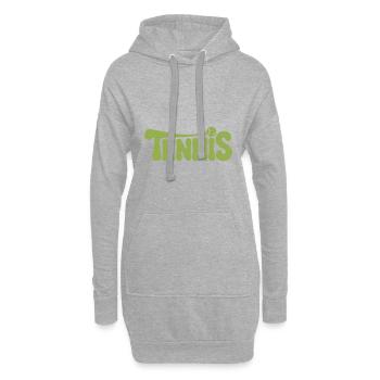 Tennis Logo - Cooles Sport-Logo - Hoodie-Kleid - Grau meliert - Vorne