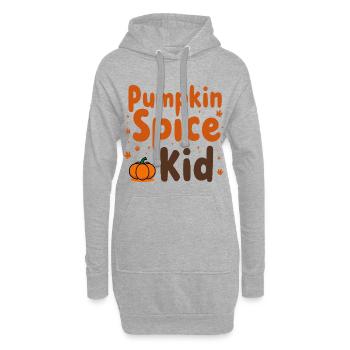 Pumpkin Spice Kid Spruch Zitat                  - Hoodie-Kleid - Grau meliert - Vorne