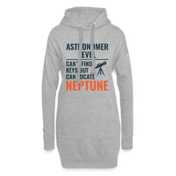 Planètes du système solaire Art spatial - Sweat-shirt à capuche long Femme - gris chiné - Devant
