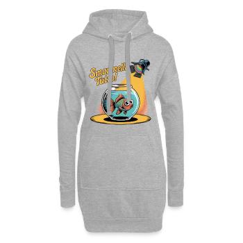 Boris: Alles jammen! - Hoodie-Kleid - Grau meliert - Vorne