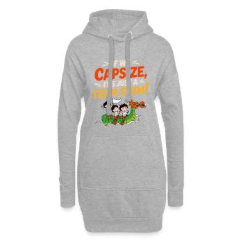 Drachenboot-Rennmannschaft - Hoodie-Kleid - Grau meliert - Vorne