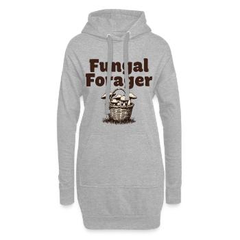 Cueilleur de champignons - Panier pour cueilleur de champignons - Sweat-shirt à capuche long Femme - gris chiné - Devant