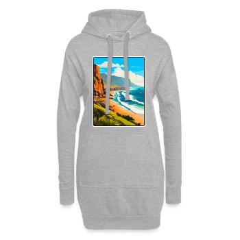Fuerteventura Spanien Reiseplakat Cityscape WPA - Hoodie-Kleid - Grau meliert - Vorne