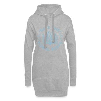 Sauver, protéger les récifs coralliens : activiste de l’océan - Sweat-shirt à capuche long Femme - gris chiné - Devant