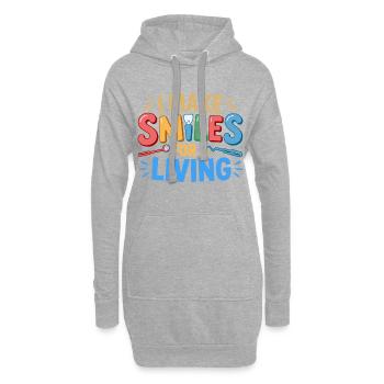 L’art de la céramique dentaire - Sweat-shirt à capuche long Femme - gris chiné - Devant