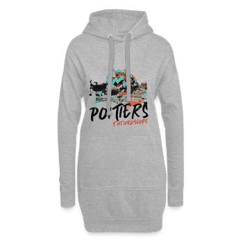 Poitiers, Futuroscope, Neonfarben - Hoodie-Kleid - Grau meliert - Vorne
